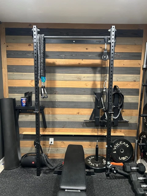 PRX PROFILE SQUAT Rack with Pull Up Bar Used 350.00 PicClick