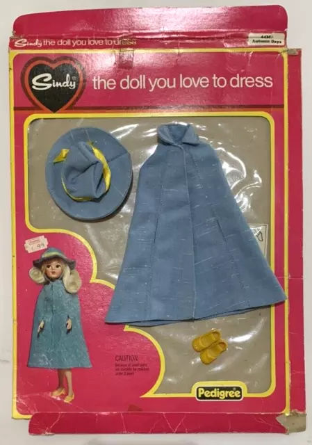 Sindy Doll 1977 Autumn Days Outfit in Original Damaged Packaging Vintage #44301