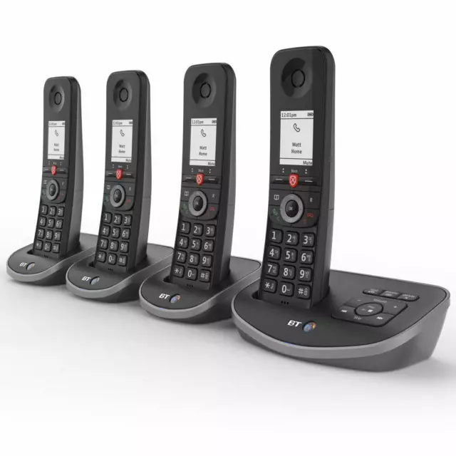 BT Advanced Quad Digital Cordless Phone Nuisance Call Blocker Answering Machine