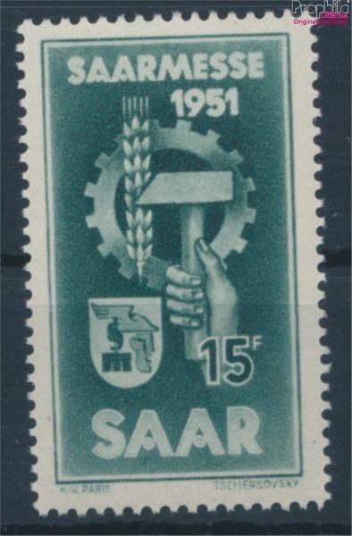 Briefmarken Saarland 1951 Mi 306 postfrisch (10214597