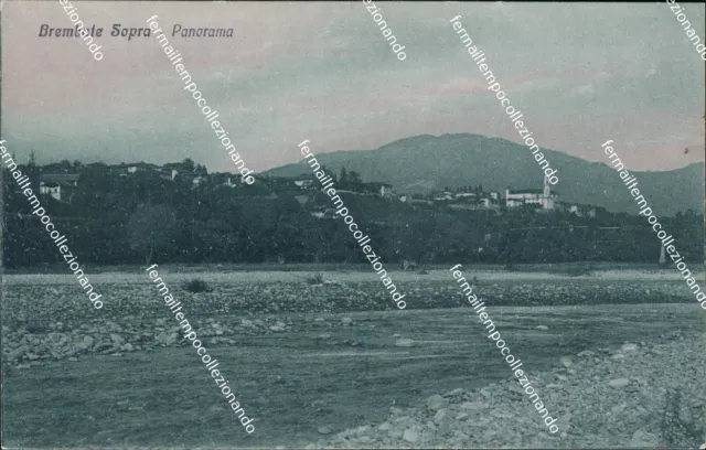 bs189 cartolina  brembate sopra panorama provincia di bergamo lombardia