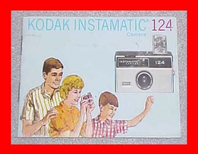 Kodak Instamatic 124 Camera Manual Instructional Booklet