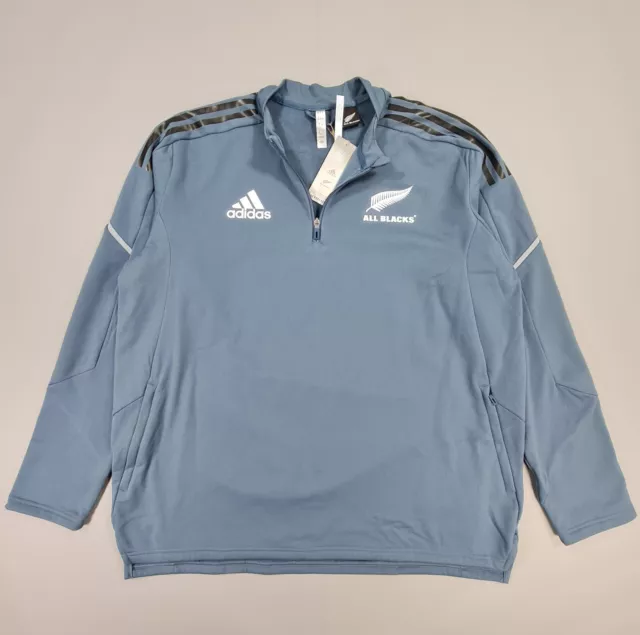 FELPA UOMO ADIDAS blu XXL Nuova Zelanda tutti neri pile 2022 2023
