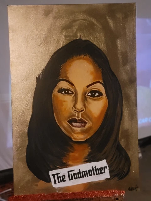 YOUNG GRISELDA BLANCO THE GODMOTHER30X40 ORIGINAL ARTWORK BY GHOST 294