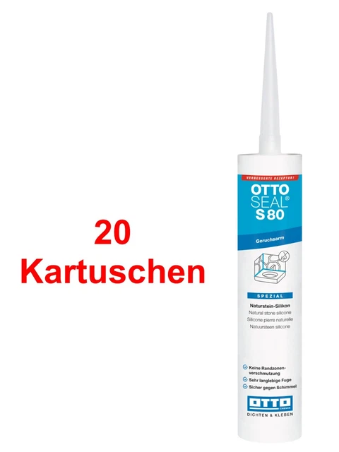 Naturelles-Silicone Ottoseal S80 20 x 310 ML Odeur Joints de Liaison