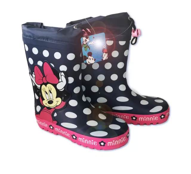 Disney Minnie Maus Gummistiefel Regenstiefel Wasserdicht Rutschfeste Sohle 25-30