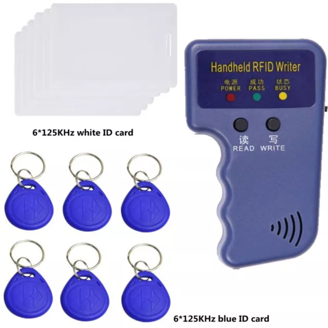 HANDHELD RFID ID Card Copier Key Reader Writer Duplicator + Tags / Card