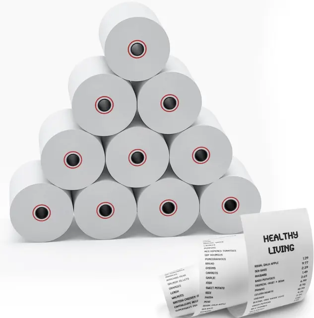 Thermal Receipt Paper Rolls, 3-1/8 X 230Ft Thermal Paper, POS Cash Regi
