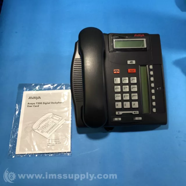 Avaya T7208 Charcoal Display Phone 8738 3