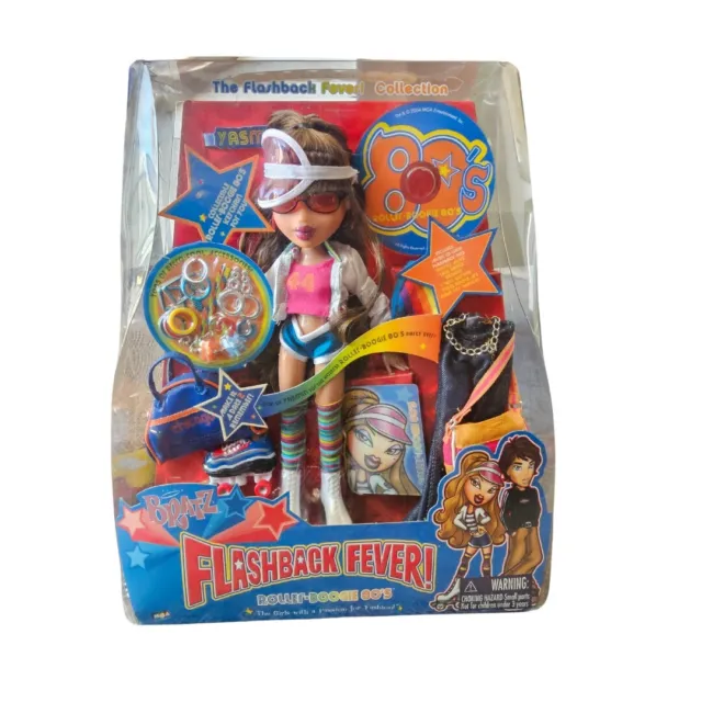 BRATZ FLASHBACK FEVER Yasmin Doll Roller Boogie 80's Toy Figure