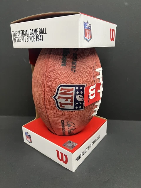 OFFICIAL WILSON NFL THE DUKE GAME BALL FULL GRAIN LEATHER - Brady
