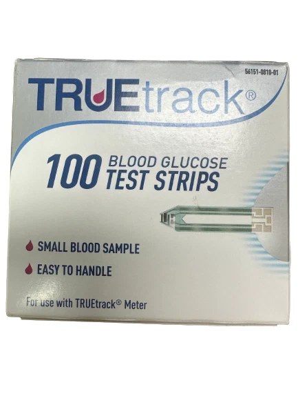 100 tiras reactivas para diabéticos True Track glucosa en sangre caducidad 7/23 ¡envíos gratis!