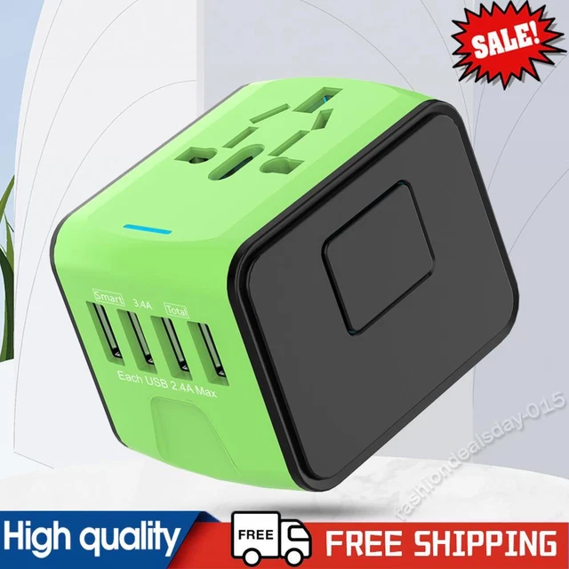 Fast Charging 18W Outlet Adapter Portable AC Power Plug Adapter for AU UK EU US