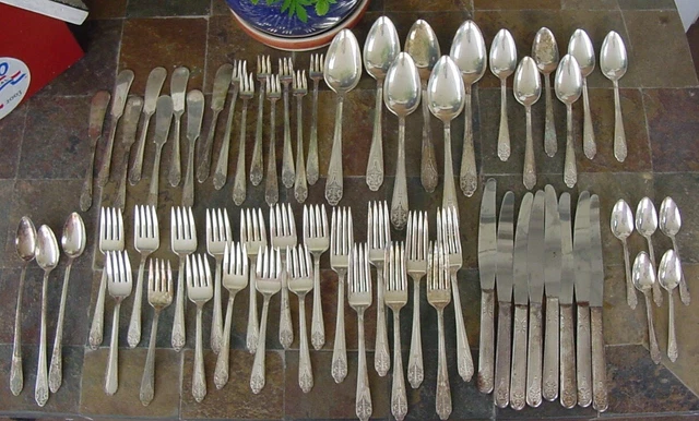 Vajilla de plata CLAUDIA 63 piezas