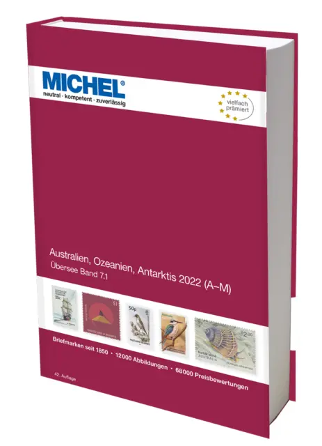 MICHEL Briefmarken Katalog ÜK 7.1 - Australien/Ozeanien/Antarktis 2022 Bd. 1 Neu