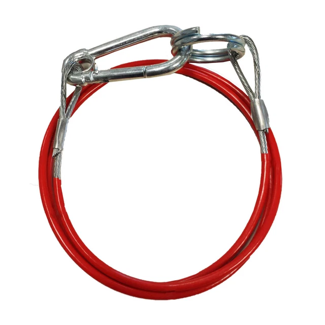 Brems- & Abrissseil 1m mit Haken und Öse Stahlseil Anhängerseil Pannenhilfe Seil