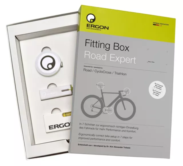 Ergon Fitting Box Road Expert Fahrrad Rennrad Einstell Schablone Setup Sattel