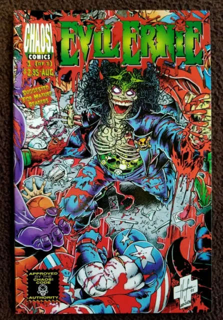 Evil Ernie Vs The Super Heroes 1 One-Shot Chaos Comic 1995 1St Printing Pulido