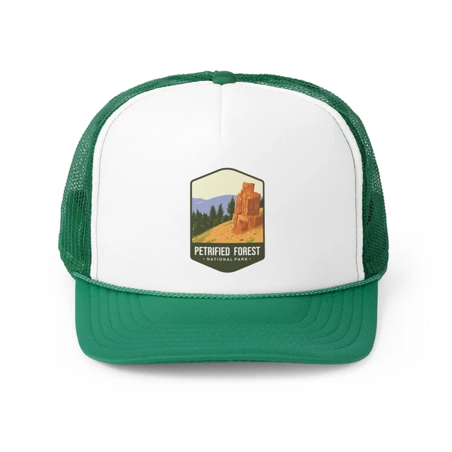 Petrified Forest National Park Trucker Cap Travel Souvenir Retro Style Mesh Hat