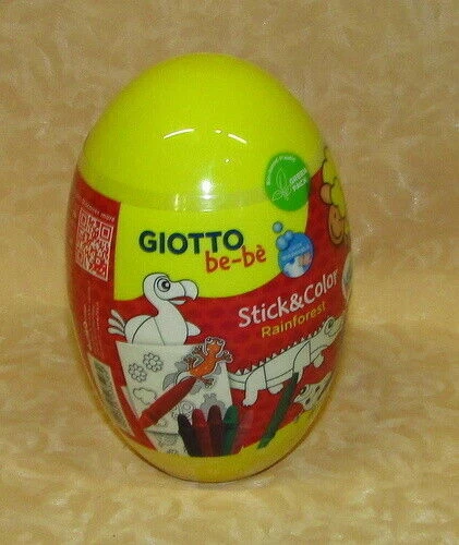 STICK & COLOR EGGS GIOTTO Bebè RAIN FOREST FORESTA PLUVIALE