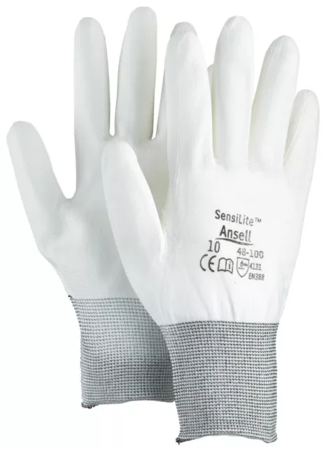 Ansell Handschuh SensiLite 48-100 Gr.8 weiß teilb.