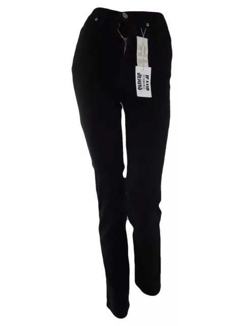 Iceberg Pantalone Da Donna Nero A Vita Alta Slim Fit Taglia It 40 W 26 S Small