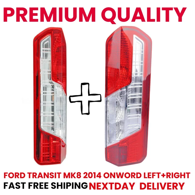 REAR TAIL LIGHT Lamp Lens Left & Right For Ford Transit Mk8 (2014