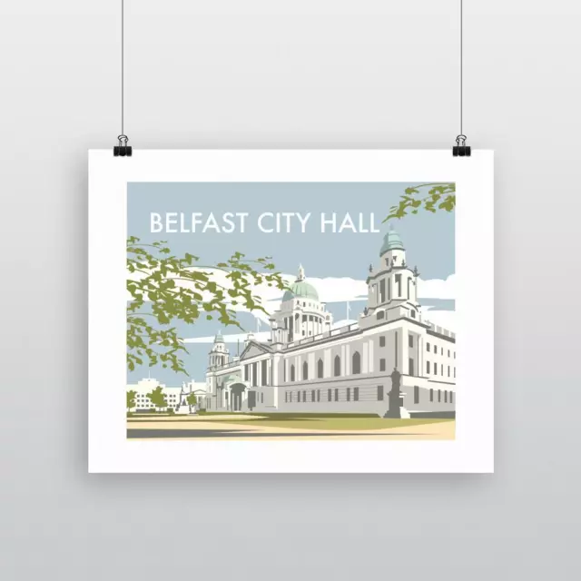 Belfast City Hall 28x35cm Art Print by Dave Thompson