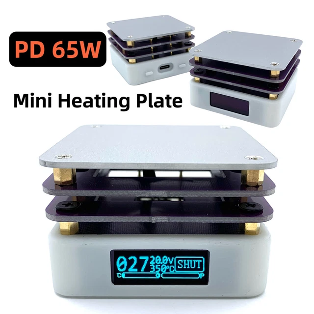 PD 65W MINI Hot Plate OLED Display SMD Preheater Hot Plate Preheater