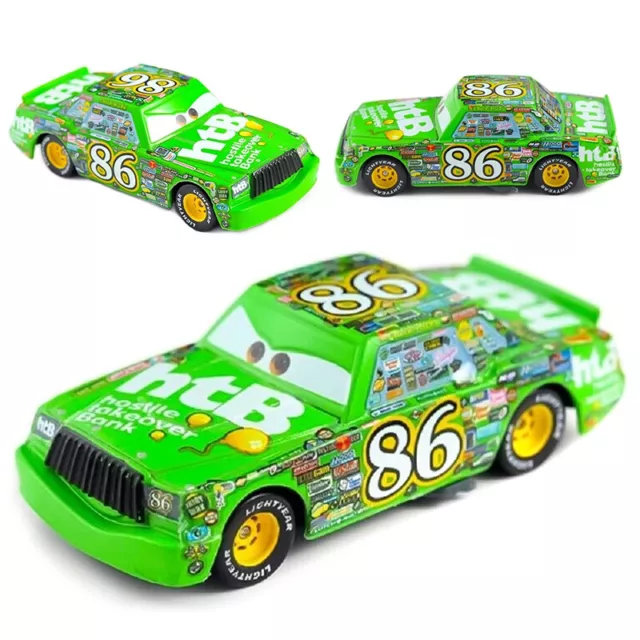 Disney Pixar Cars 3 Green No.86 Chick Hicks Diecast Model Toy Car 1:55 Kid Gifts