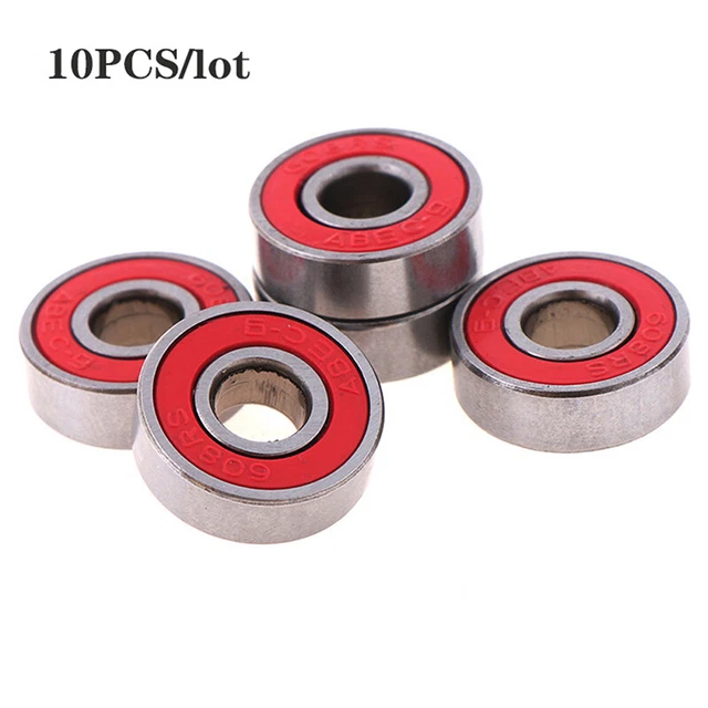 10PCS ABEC 9 Stainless Steel Bearings Roller Skate Scooter Wheel Bearings