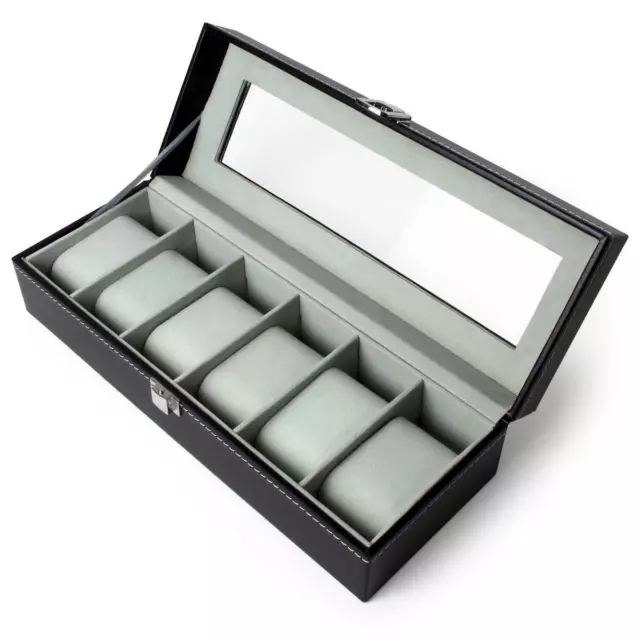 6 / 12 Boîte à Montre Coffret Ecrin Presentoir Etui voyage Watch box