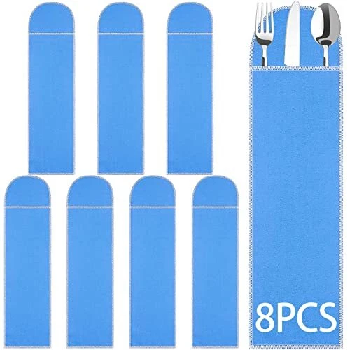 Silver Storage Bags Flatware Storage Blue Silver Flatware Storage Silverware ...