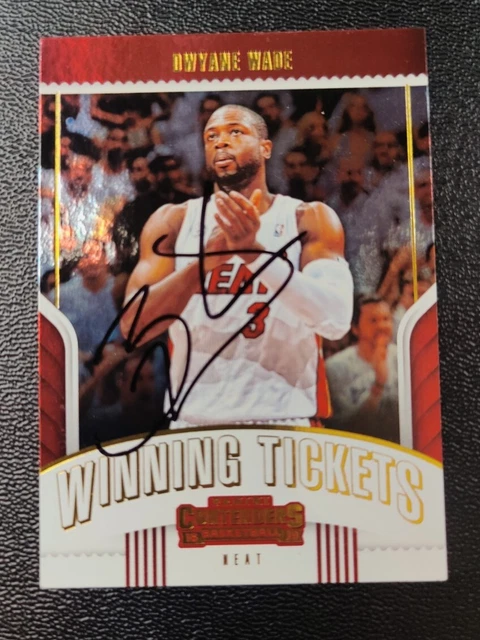 Dwayne Wade 2018-19 Panini Contenders Optic Winning Tickets Holo 32 Signed/COA