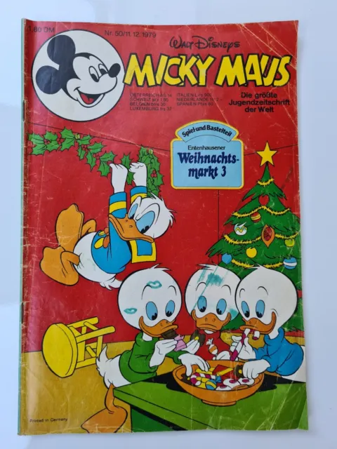 Micky Maus Hefte Walt Disney Sammler alte Ausgaben Nr. 50/11.12. 1979