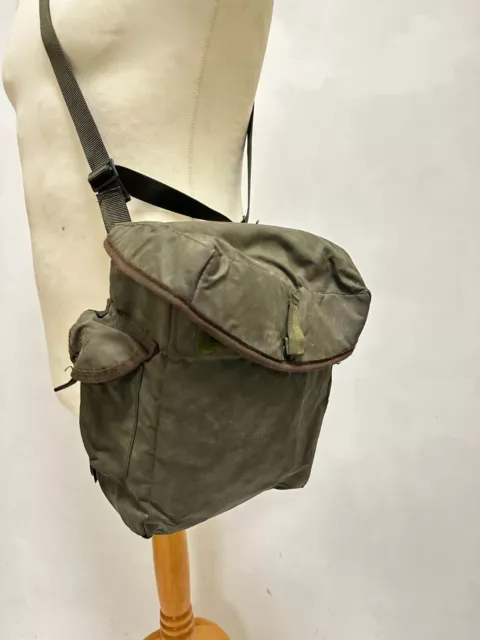 British Army Issue Olive Gas Mask Bag Satchel Shoulder Bag  Haversack Carrier