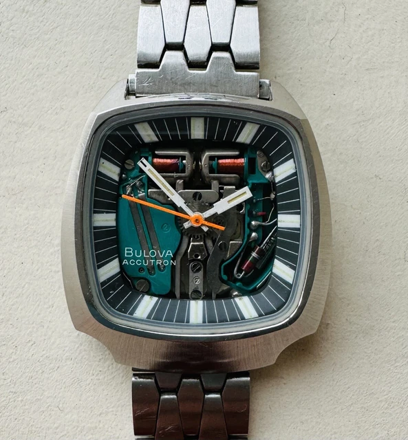 RARE & VINTAGE 1970 Bulova Accutron Spaceview 100th Anniversary Mens ...