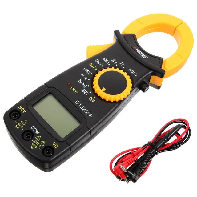 MULTIMETRO DIGITALE VOLTMETRO Amperometro Ohmmetro DC Tester Meter