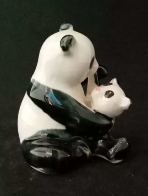 Vintage Panda Ornament Mother & Baby ❤️