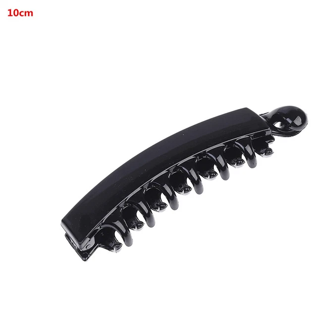 1 Pc Plastic Hairpin Black Banana Hair Clips Solid Hair Claws DIY Makeup Tool Pe