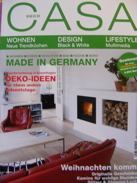 CASA DECO WOHNEN Zeitschrift 6 November 2007 Magazin DIY Garten Rezepte ...