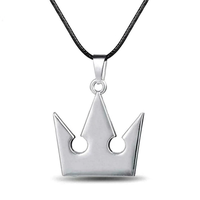 KINGDOM HEARTS NECKLACE Sora's Crown Metal Pendant Cord Role Play Video Game