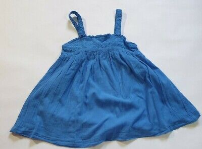 Mini Boden Girl's Blue strap Gypsy Top. Age 7-8 Years. VGC