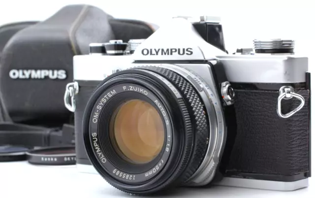 [N MINT] OLYMPUS OM-1 SLR Film camera  F.Zuiko Auto-S 50mm f/1.8 Lens From JAPAN