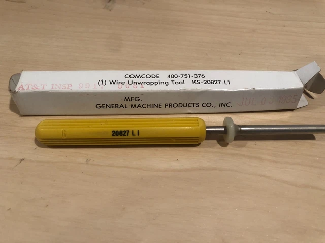 VINTAGE Comcode AT&T KS-20827 L1 Unwrapping Tool #GF