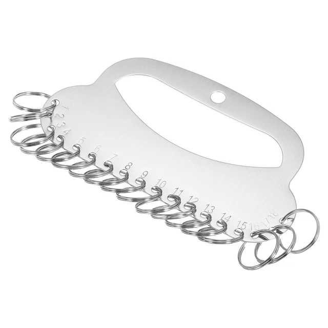 18 Anillos Inoxidable Acero Llavero Organizador, 2uds Portátil Llavero Gestión