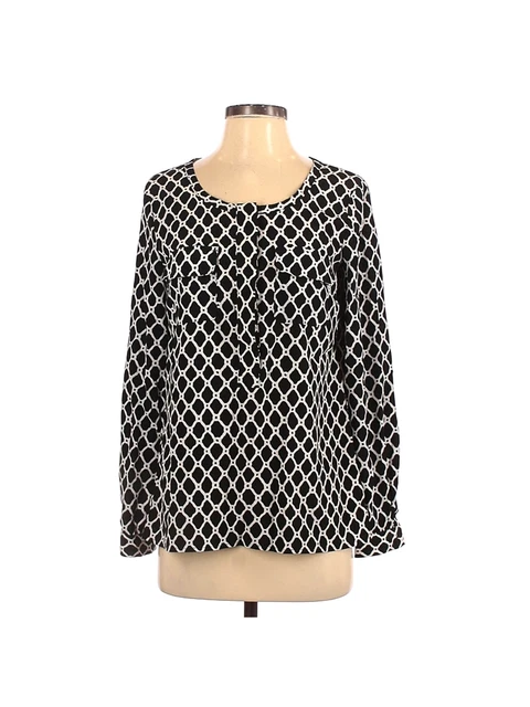 Gap Women Black Long Sleeve Henley XS