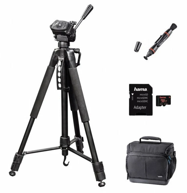 Hama Action 165 3D Stativ & RØDE SC7 Patchkabel – Stativ 61-165 Cm, Kabel 3,5 Mm TRS Auf TRRS
