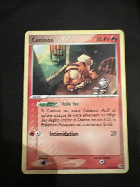 Carte Pokémon COMMUNE Caninos 65/100 EX Tempête de Sable Bloc EX FR