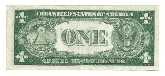 1935A $1 BLUE Seal **STAR** SILVER Certificate! CRISP XF! Old US Paper Money! 3